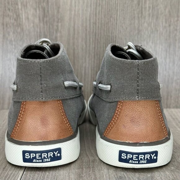 Sperry Chukka Boots Womens Sz 8.5M Top Sider Ankle Lace Up Flat Activewear Gray - Picture 5 of 12